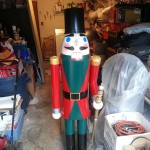 Custom hand painted classic design of nutcracker face.