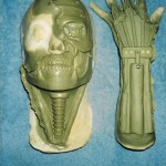 Roma clay sculpt of cyborg