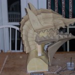 Berserker armor helmet from Berserk manga clay sculpture