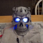LEDs for lighting the eyes on Skull Knight.