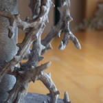 Thorny branches for Skull Knight from Berserk manga base detail made out of apoxie sculpt