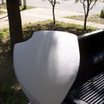 EPS foam shield sculpture