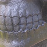 Close-up of texture from rubberized undercoating.