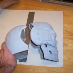 Split Skull Knight helmet before hinge.