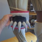 Pre-fab of Skull Knight knee guard armor