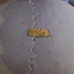 Hinge at the top of helmet for Skull Knight.