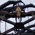 Metal (aluminum) blades on sculpture for Universal Halloween Horror Nights by Artistic Adventures Inc.