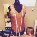 Leather armor on form