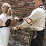Daddy Steampunk winding her up