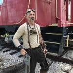 Steampunk airship mechanic