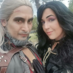 Geralt and Yennefer from The Witcher couple cosplay