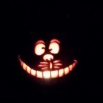 Cheshire Cat from Alice in Wonderland Jack-o-lantern