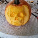 Phase 6 of 3D pumpkin carving, complete