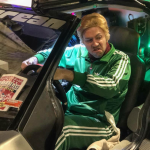 Biff in the Time Machine made by DeLorean Time Machines