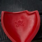 Skull Knight shield hard mold, gel-coat and fiberglass
