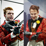 Terrific side by side cosplay comparison of Jerome from Gotham and Justin's Cosplay