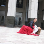 Superman with Lois Lane; photo by Melissa Blyth