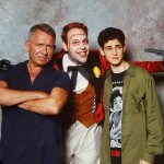 Gotham Cosplay with a bonus cast member photo-op.  Justin's Jerome from Gotham gets a photo with Alfred (Sean Pertwee) and young Bruce Wayne (David Mazouz) at MegaCon 2018