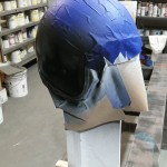 Third step, applying the black