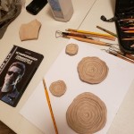 Liquid metal bullet holes sculpting out of oil based clay