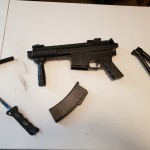 Removing the parts for rifle conversion to the MPK5
