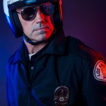 Robert Patrick's T-1000 Motorcycle Cop from Terminator 2: Judgement Day Cosplayed by me: photo by BriLan Imagery