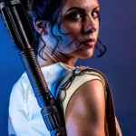 Rey and her quarterstaff; photo by BriLan Imagery
