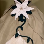 Finished flower add on for Princess Tiana's dress