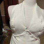 WIP Marilyn Monroe Dress from scratch, no pattern--just "sew and go" as Kat puts it