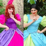 Ugly step sisters Anastasia and Drizella cosplays from Cinderella