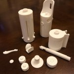 3D printed parts of Anakin Skywalker's lightsaber
