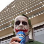 Joker Juice Rockstar energy drink selfie