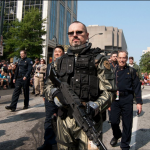 Airsoft Rifle from eBay silver highlights painted for realism.