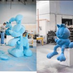 Garfield and Odie for Kennywood Park in PA.  Urethane foam Sculptures courtesy of Artistic Adventures Inc., Orlando, FL.
