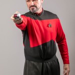 TNG Phaser fire pose; Photo by T Kirk Photos