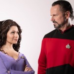 Riker and Troi, what emotion do you think she's sensing in him right now?; Photo by T Kirk Photos