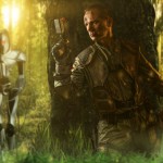 BSG Viper Pilot Cosplay stranded with Cylons; photo and edit by BriLan Imagery