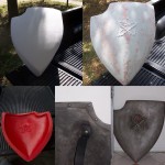 Skull Knight from Berserk fiberglass shield WIP