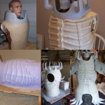 Skull Knight from Berserk WIP from clay to mold to fiberglass armor