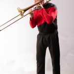 Practicing for his solo with the band at Ten Forward; Photo T Kirk Photos