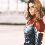 Captain Marvel eyeing her target...wait, she's looking at me--Help! lol