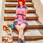 Kairi Cosplay from Kingdom Hearts video game based off the popular manga.  Keyblade made by Meredith