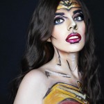 Meredith shows her range of talent with this awesome paint/makeup job of her right out of the pages of a real WW comic book